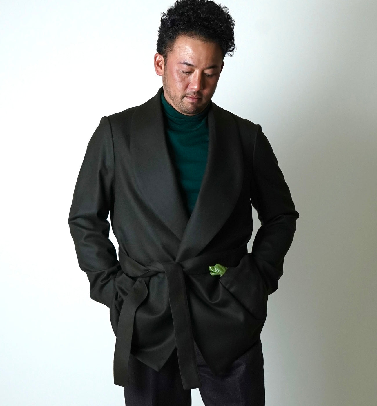 わ*ん様 MICHEL  カシミヤ100 ベルテッドジャケット　サイズ ベルテッドジャケットAW/ ￥89,980（税込) – Le Barche