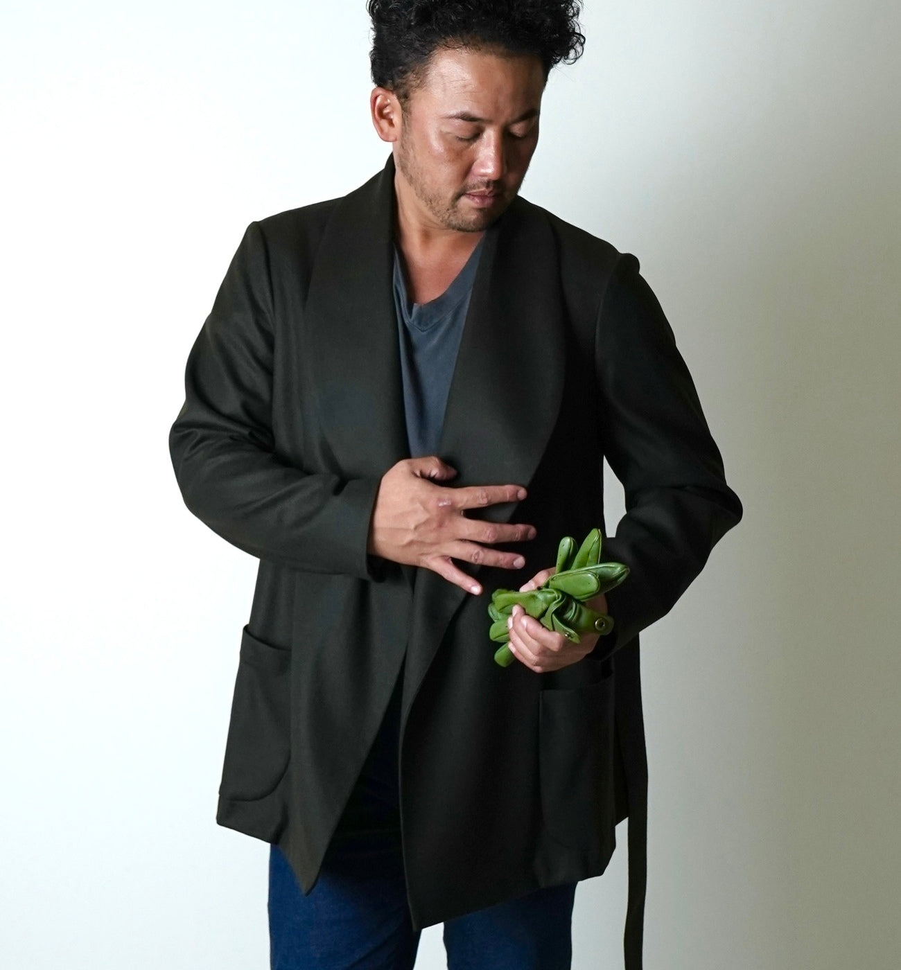 ベルテッドジャケットAW/ ￥89,980（税込)